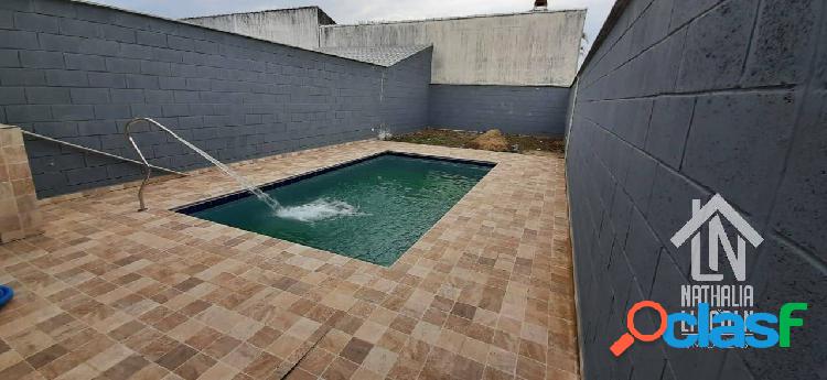 Casa com piscina, por R$ 420.000 no Cibratel ll -