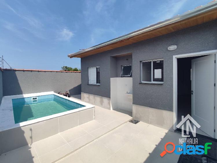 Casa em condomínio com piscina, por R$ 235.000 no Cibratel