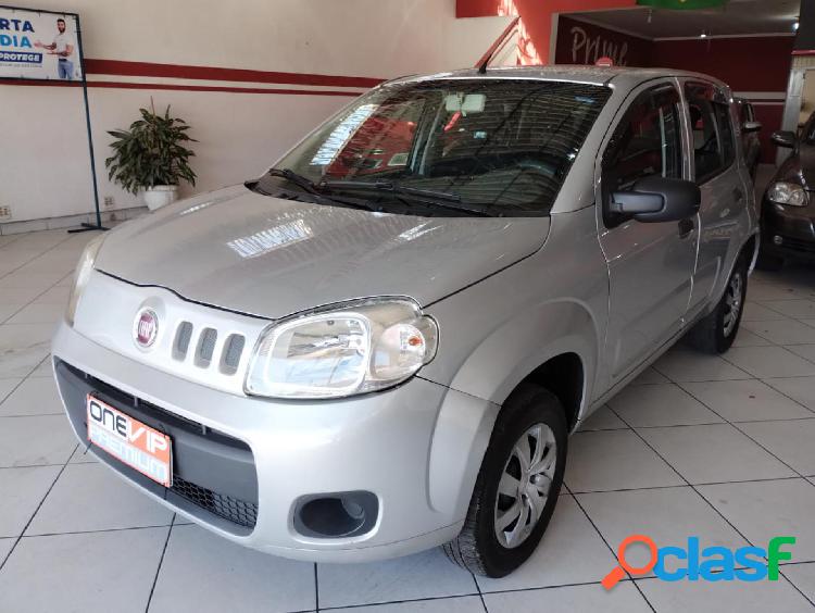 FIAT UNO VIVACERUA 1.0 EVO FIRE FLEX 8V 5P PRATA 2014 1.0