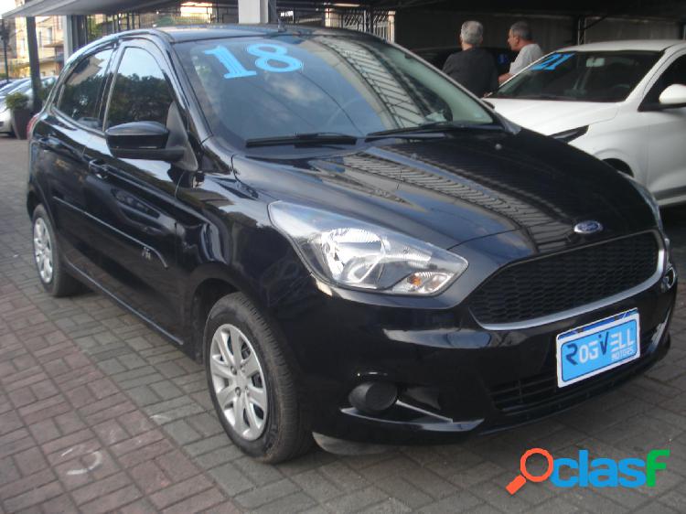 FORD KA 1.0 SESE PLUS TIVCT FLEX 5P PRETO 2018 1.0 FLEX