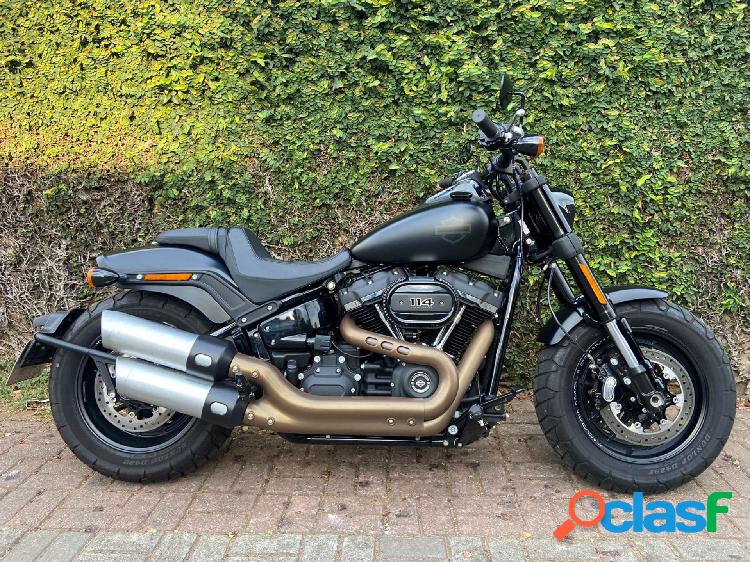 HARLEY-DAVIDSON FAT BOB FXFBS PRETO 2020 1868 GASOLINA