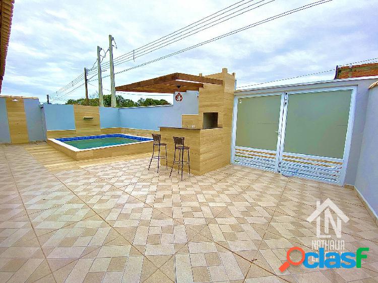 Linda casa com piscina, por R$ 390.000 no Cibratel ll -