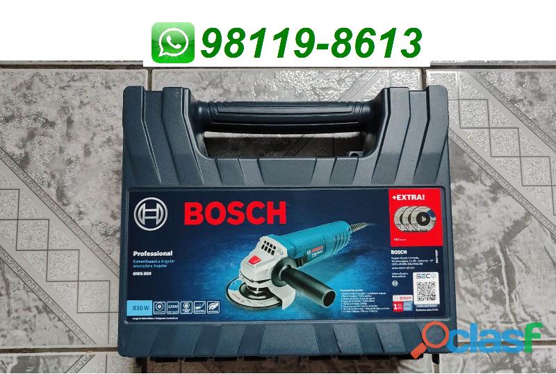 Lixadeira e Esmerilhadeira Bosch GWS850 110v NOVA