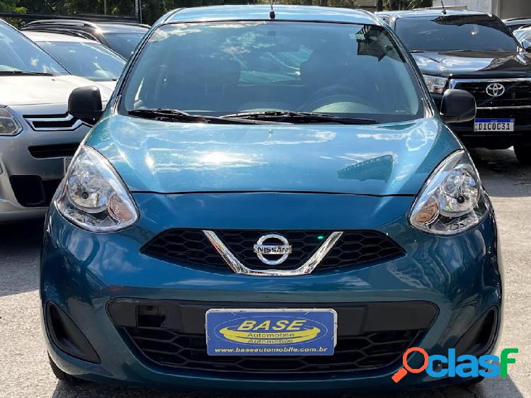 NISSAN MARCH S 1.0 12V FLEX 5P AZUL 2016 1.0 FLEX