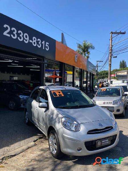 NISSAN MARCH SV 1.6 16V FLEX FUEL PRATA 2014 1.6 FLEX