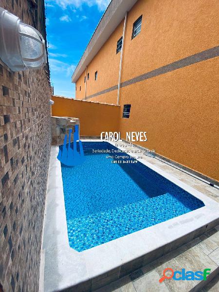 SOBRADO NOVO 2 SUÍTES PISCINA LADO PRAIA FINANCIAMENTO