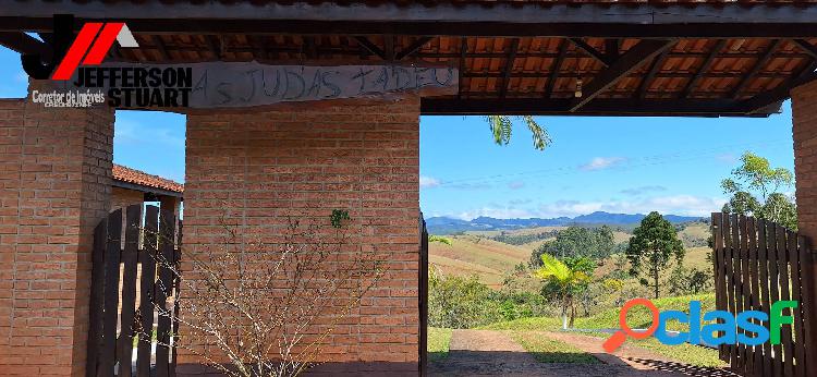 Sítio 2,5 Alqueires em Cunha SP, lazer completo com