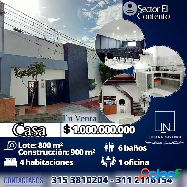 CASA AMPLIA CON MEZANINE PARA LA VENTA