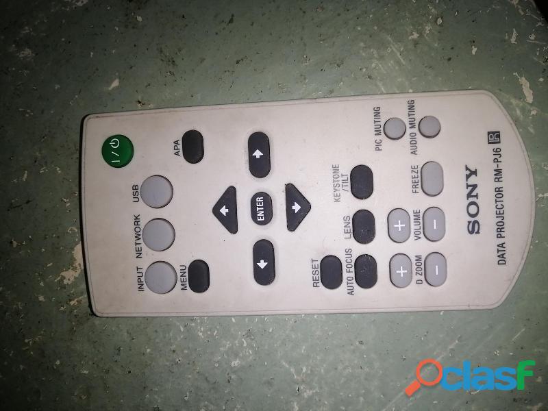 Controle Remoto Para Projetores Sony RM PJ6 Com Bateria