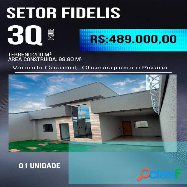 EXCELENTE CASA RESIDENCIAL FIDELIS