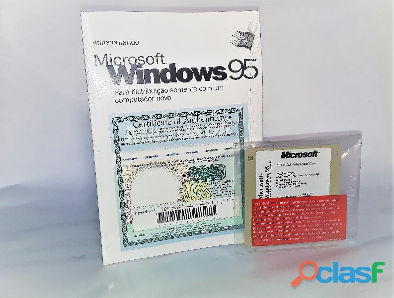 Windows 95 Original, com Disquete, Cd, Cert. de