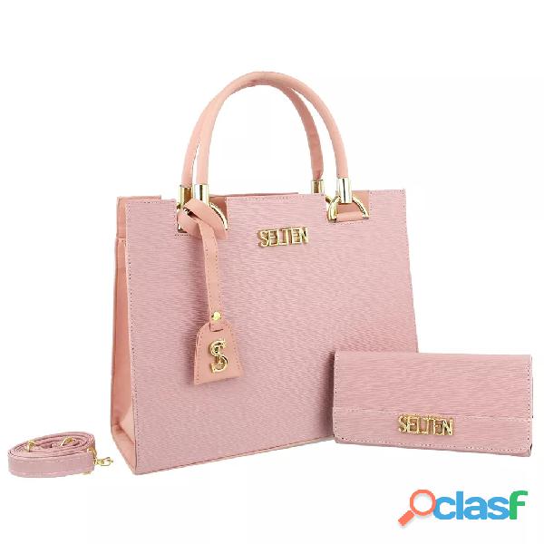 Bolsa Feminina De Lado Grande Com Carteira Kit