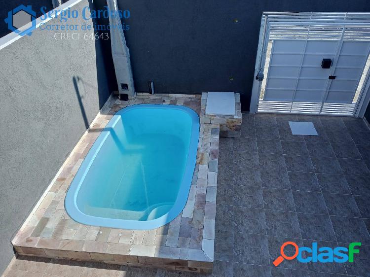 CASA NOVA 4 QUARTOS 2 SUÍTES COM PISCINA 100M MAR