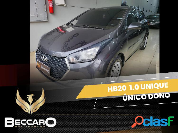 HYUNDAI HB20 UNIQUE 1.0 FLEX 12V MEC. CINZA 2019 1.0 FLEX