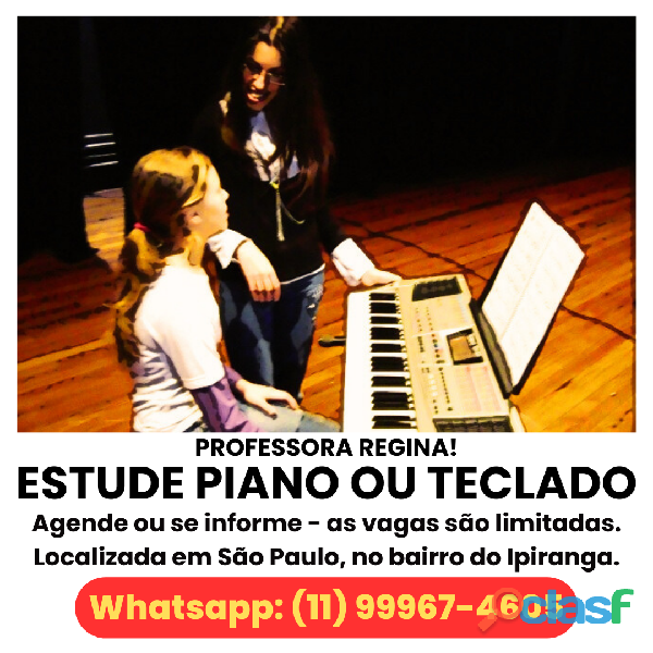 Aulas de piano ou teclado para todas as idades