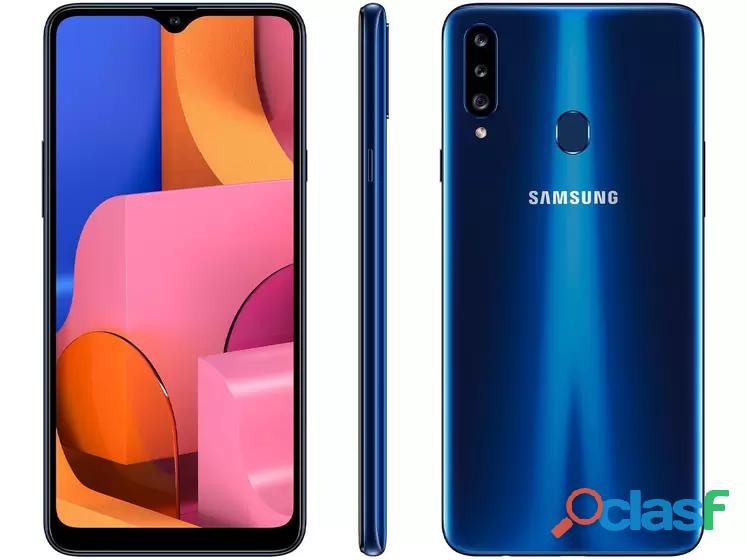 Smartphone Samsung Galaxy A20s 32GB Azul 4G 3GB RAM Tela