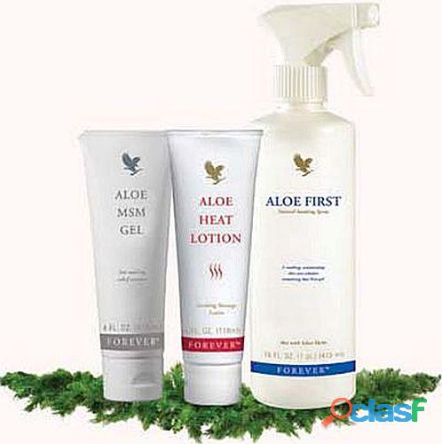 Kit Atividade: Aloe First, Aloe Heat Lotion E Aloe Msm Gel