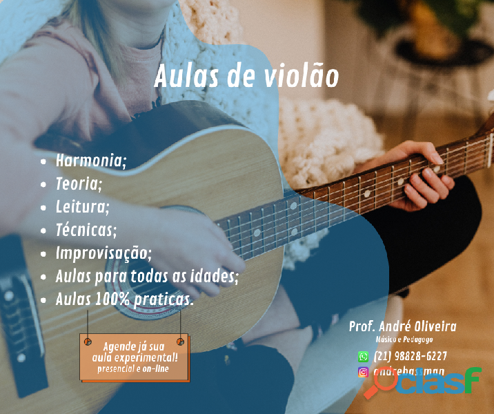 Curso de violão. Zona Sul RJ