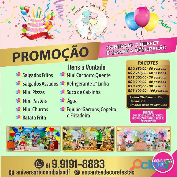 Festa infantil em Brasília DF. Promoção Limitada,