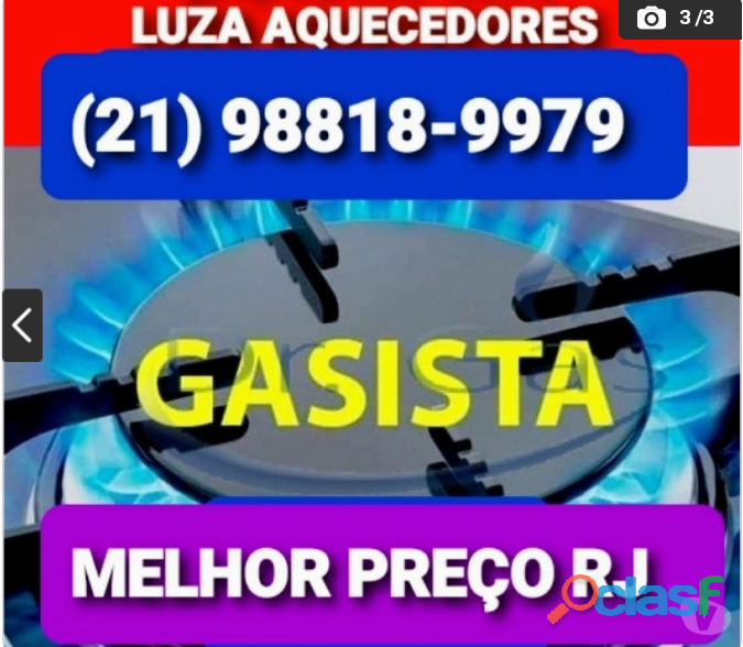 BOMBEIRO GASISTA CATETE RJ 98818_9979 CONVERSÃO DE FOGÃO