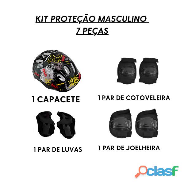 kit proteção infantil 7pçs xtreme funs wellmix wb10130