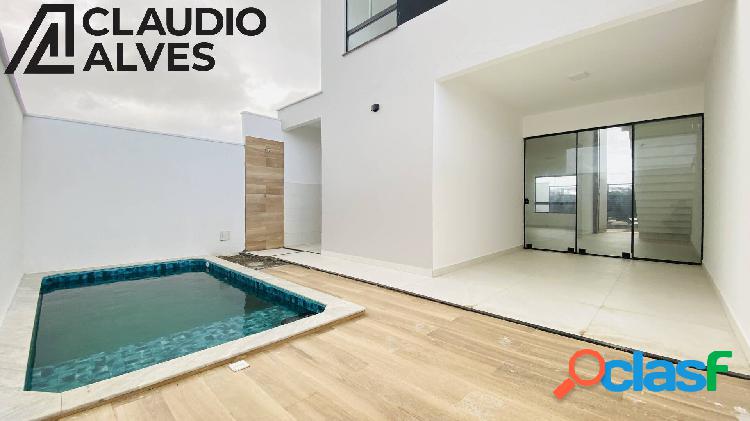 CASA COM 3 QUARTOS SENDO 1 SUÍTE PISCINA E ÁREA GOURMET