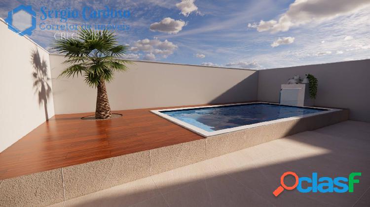 CASA NOVA MODERNA 3 QUARTOS 2 SUÍTES PISCINA 50 M MAR