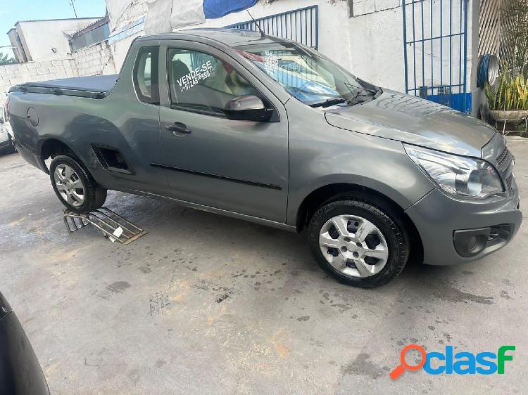 CHEVROLET MONTANA LS 1.4 ECONOFLEX 8V 2P CINZA 2014 1.4 FLEX