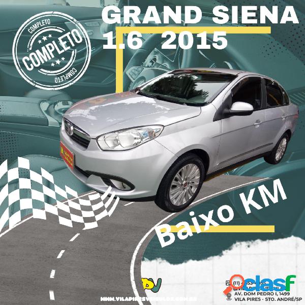 FIAT GRAND SIENA ESSENCE 1.6 FLEX 16V PRATA 2015 1.6 FLEX