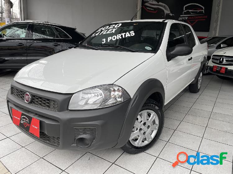FIAT STRADA WORKING HARD 1.4 FIRE FLEX 8V CD BRANCO 2020 1.4