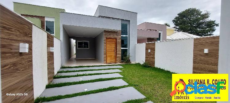 Jard. At. Oeste-Itaipuaçu-Casa 3 Quartos-R$570 Mil
