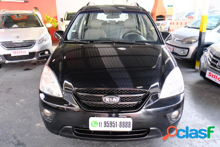 KIA CARENS EX 2.0 16V AUT PRETO 2009 2.0 GASOLINA