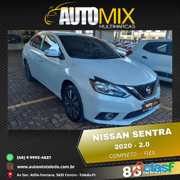 NISSAN SENTRA SV 2.0 FLEXSTART 16V AUT. BRANCO 2020 2.0