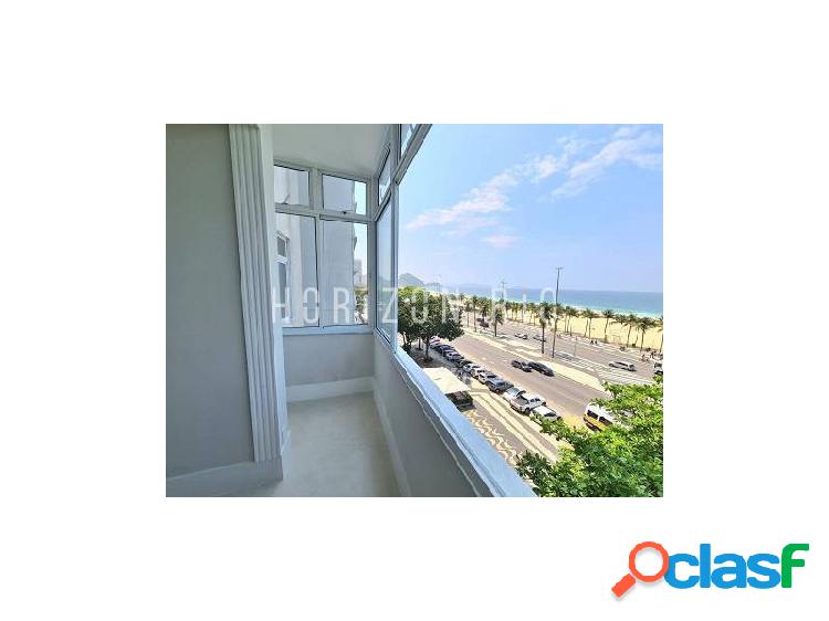 Apartamento Reformado Frontal Mar na Praia de Copacabana