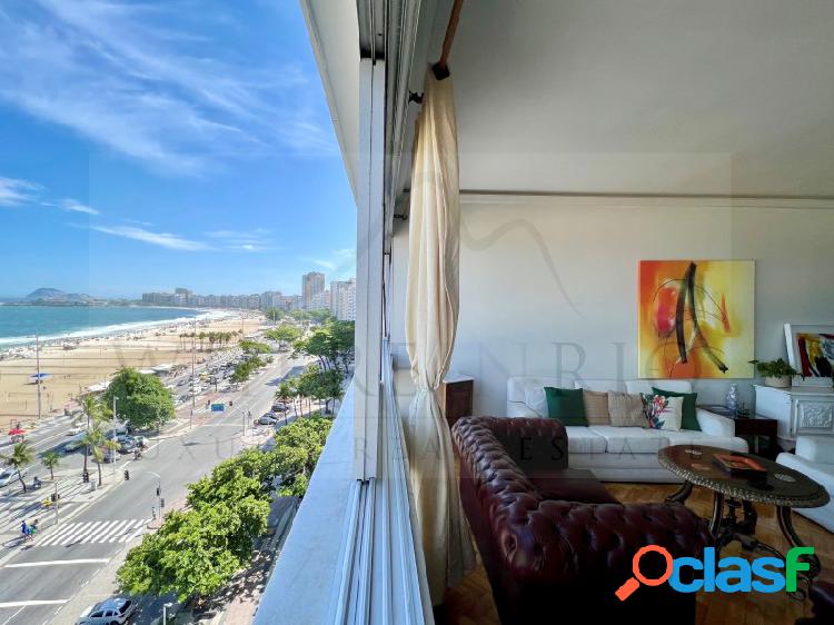 Apartamento com vista deslumbrante do mar em Copacabana