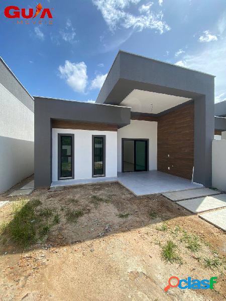 Casa plana em rua privativa no Eusébio com 3 dormitórios-