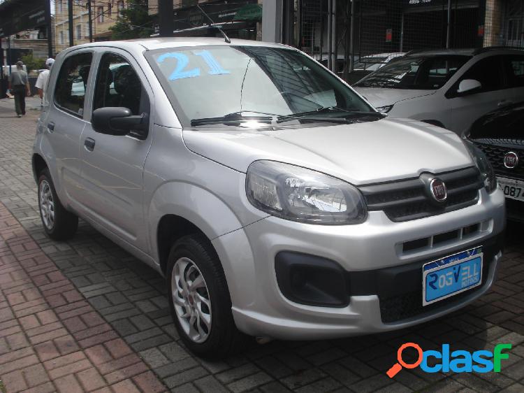 FIAT UNO ATTRACTIVE 1.0 FIRE FLEX 8V 5P PRATA 2021 1.0 FLEX