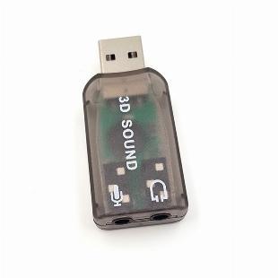 Placa de Som USB AUDIO 5.1 Microfins HR1266 3D