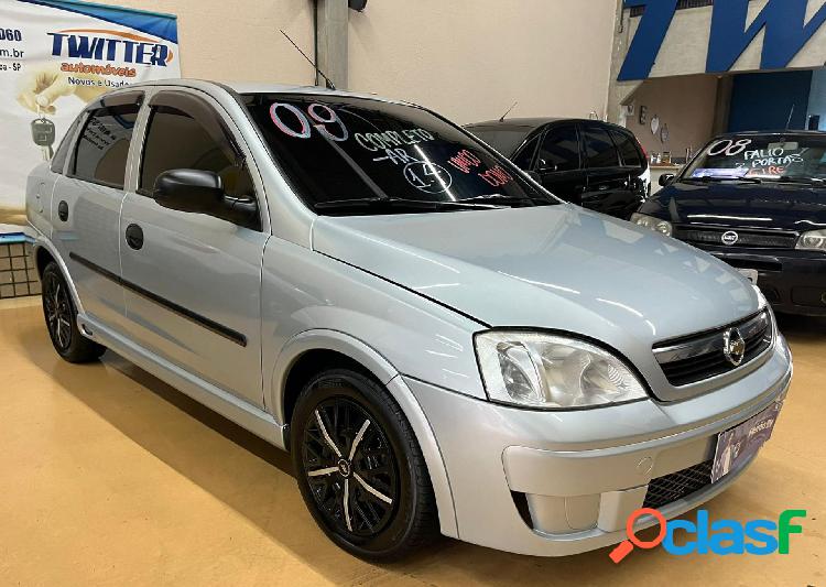 CHEVROLET CORSA SED. MAXX 1.4 8V ECONOFLEX 4P PRATA 2009 1.4