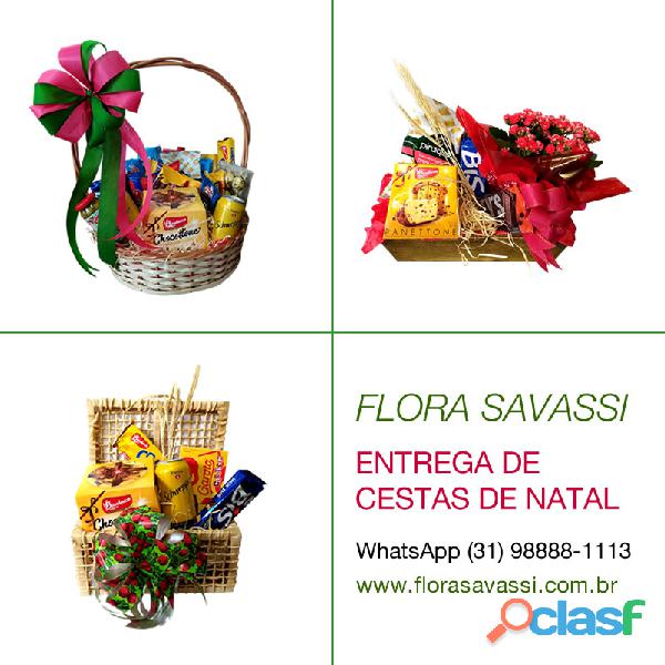 Florestal MG, cestas de natal, cesta natalina flores para