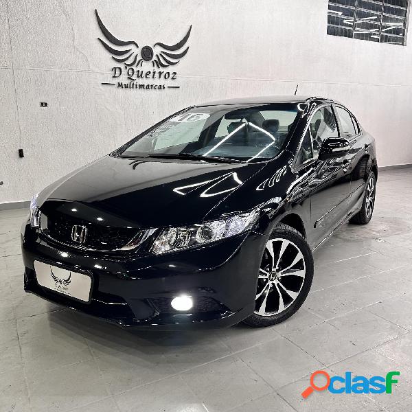 HONDA CIVIC SEDAN LXR 2.0 FLEXONE 16V AUT. 4P PRETO 2016 2.0