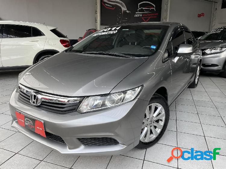 HONDA CIVIC SEDAN LXS 1.81.8 FLEX 16V AUT. 4P CINZA 2014 1.8