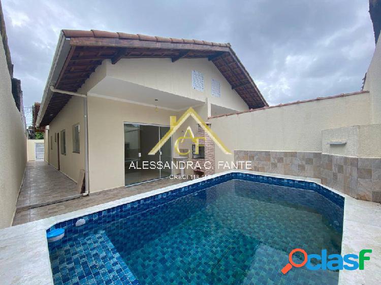 OPORTUNIDADE CASA NOVA C/ PISCINA VERA CRUZ - MONGAGUÁ -