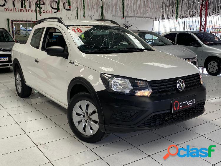 VOLKSWAGEN SAVEIRO ROBUST 1.6 TOTAL FLEX 8V CD BRANCO 2018