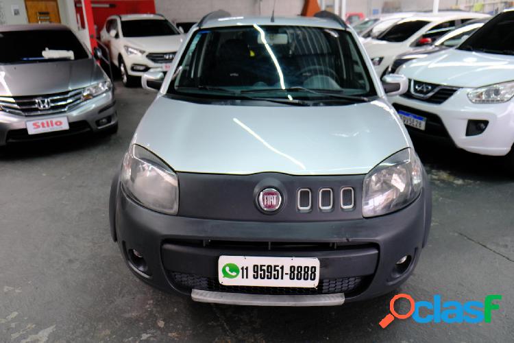 FIAT UNO WAY 1.0 EVO FIRE FLEX 8V 5P PRATA 2013 1.0 FLEX