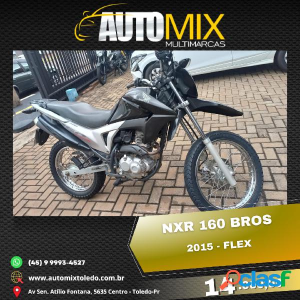 HONDA NXR 160 BROS ESDD FLEXONE PRETO 2015 160 FLEX