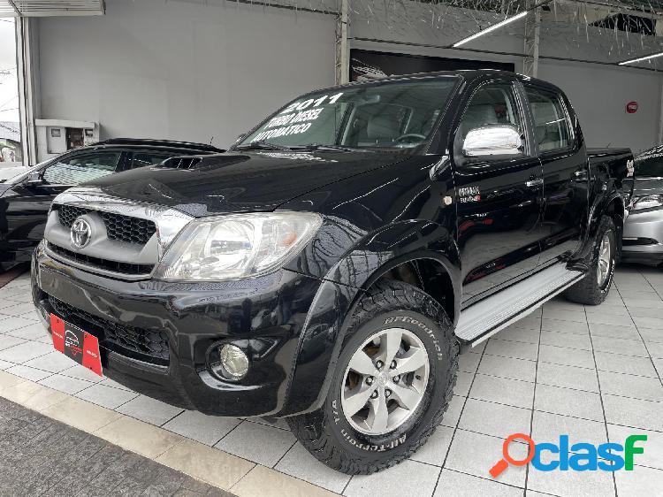 TOYOTA HILUX CD SRV D4-D 4X4 3.0 TDI DIESEL AUT PRETO 2011