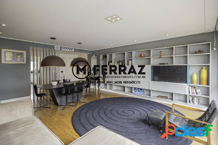 Apartamento maravilhoso de 117m², 2 suítes, 3 vagas no