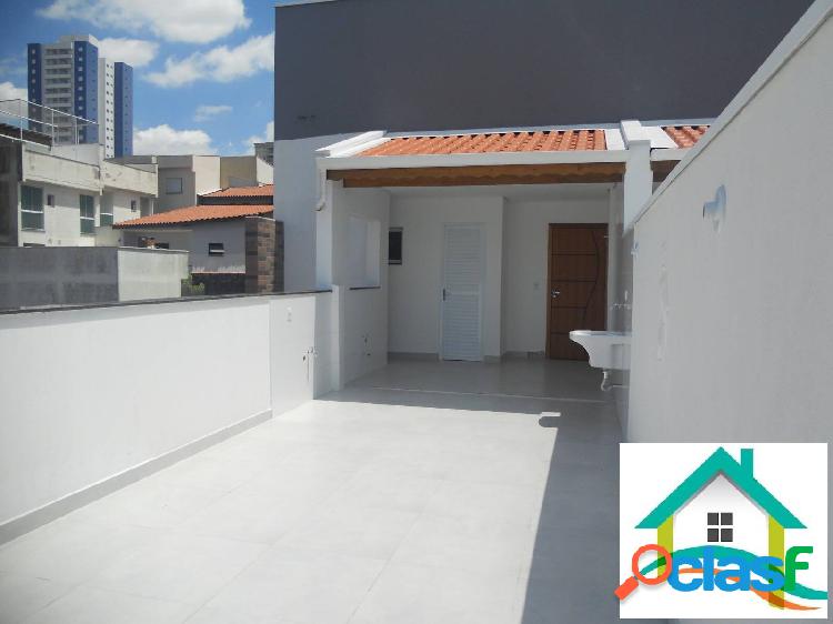 Cobertura 2 Quartos 1 Suite 1Vaga, 88m² Vila Alzira R$550