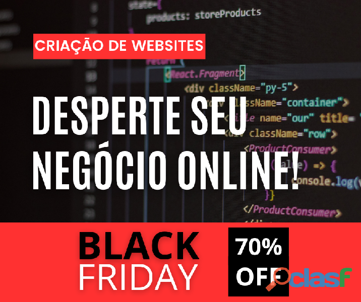 Desenvolvimento de Websites (Promoção Black Friday)